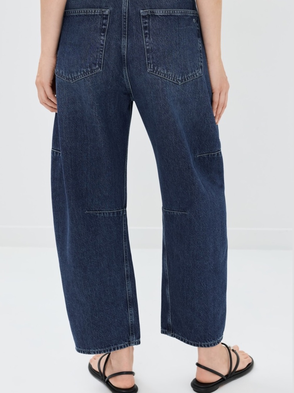 rag & bone Barrel Leg Dark Blue Denim Jeans - Picture 14 of 15